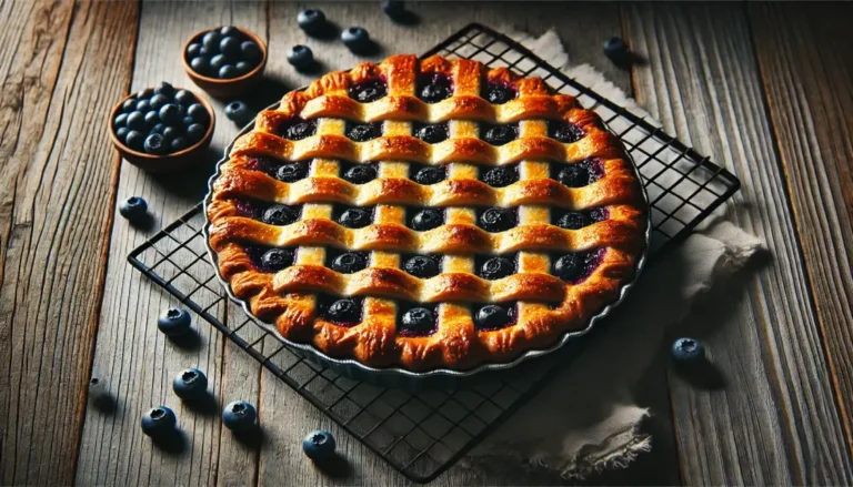 Blueberry Pie with a Flaky Crust