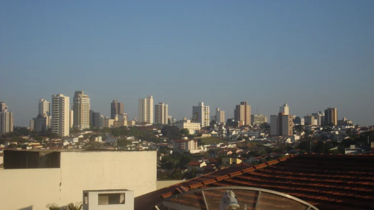 Vista panorâmica urbana de Marília, no interior de São Paulo