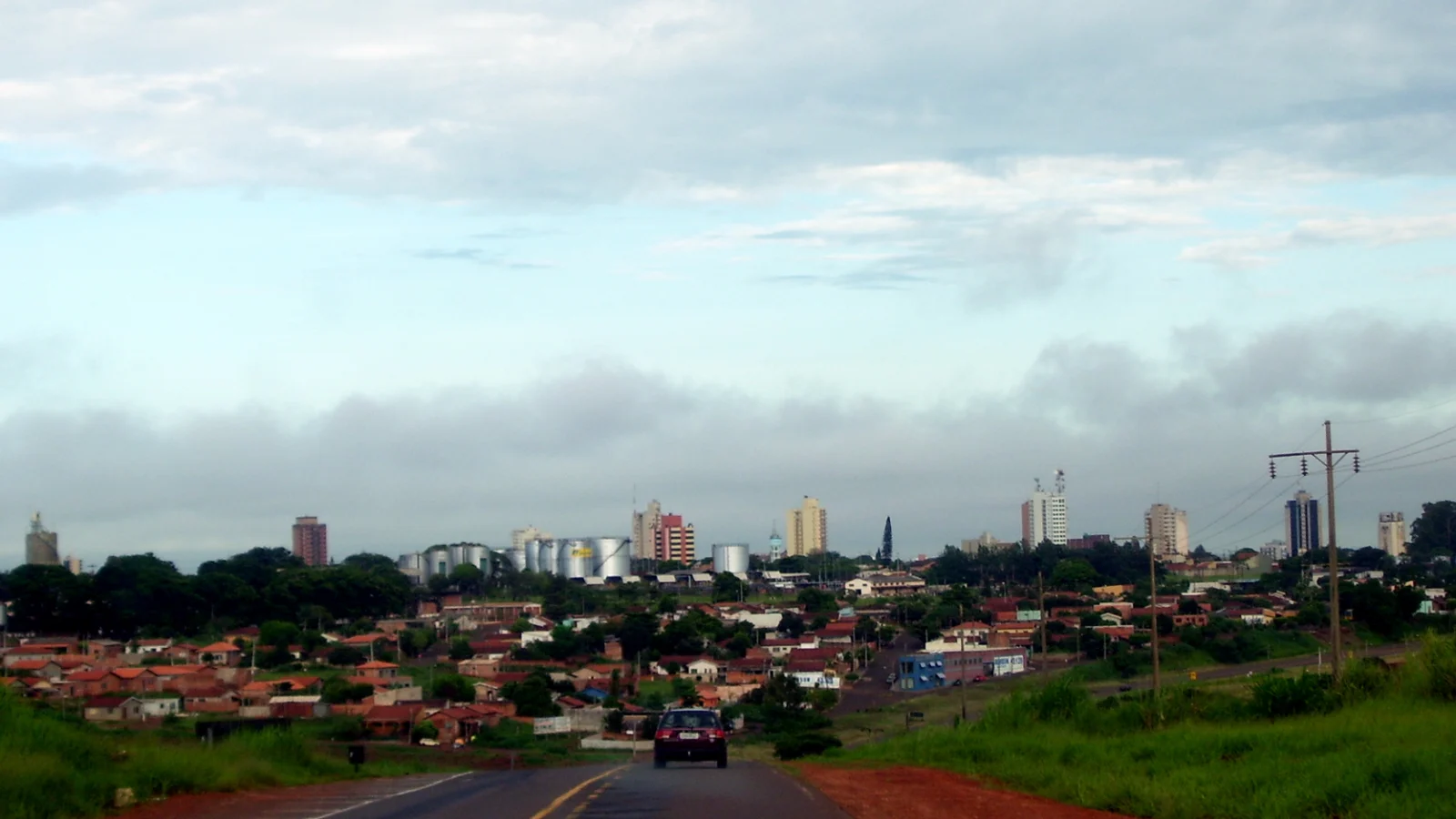 Vista panorâmica da área urbana de Ourinhos, São Paulo