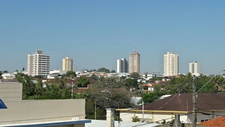 Vista do centro da cidade de Tupã, no interior paulista